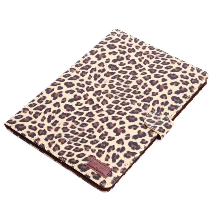 Leopard Texture Wallet Style Smart Leather Cover with Stand for iPad Air 2 - Brown