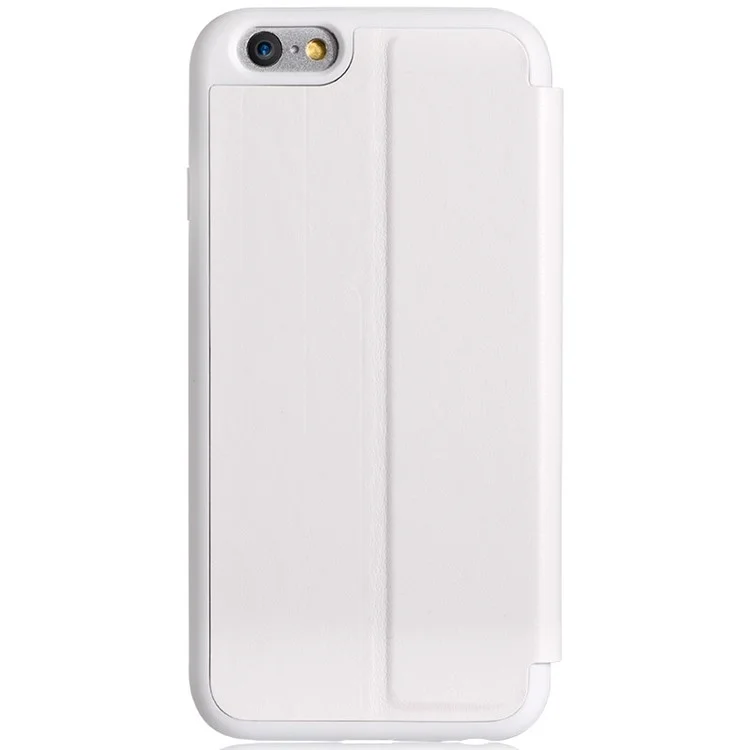 VOUNI Visual Series Unique View Window Leather Case for iPhone 6 Plus / 6s Plus 5.5 Inch - White
