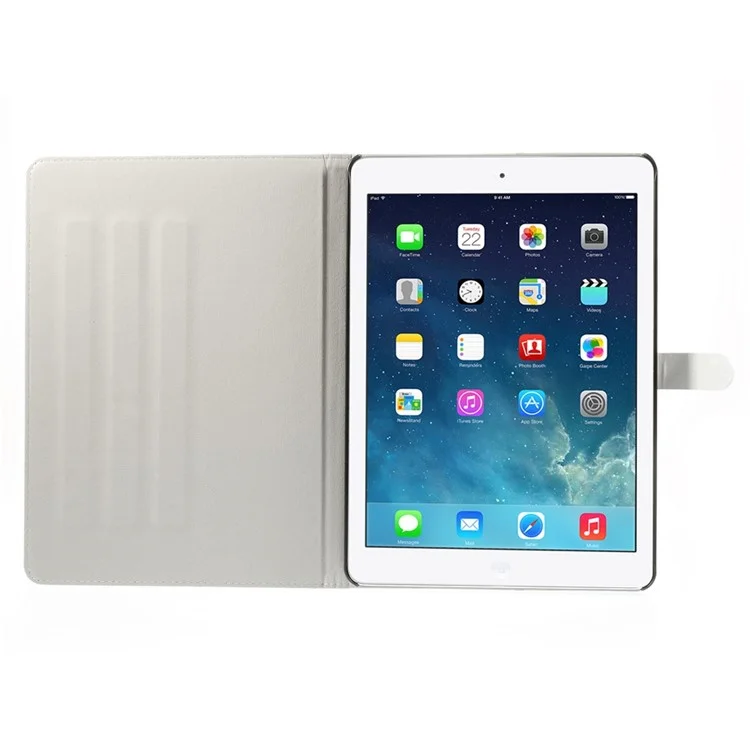 Dreamlike Butterfly for iPad Air Silk Leather Magnetic Stand Protective Shell