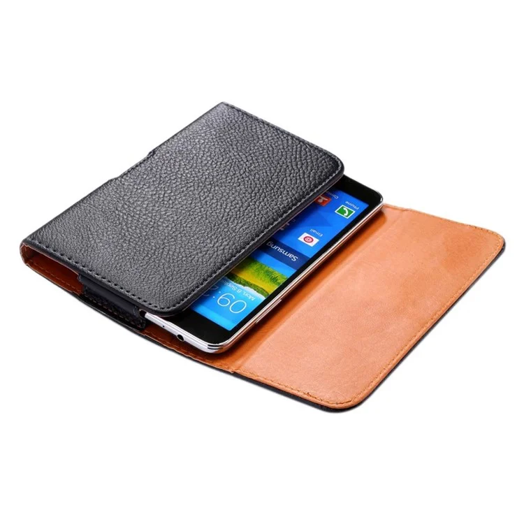 Liteche Textur Versteckte Magnetische Flip-Taillen-Holster Für IPhone 8 Plus / 7 Plus / Galaxy Note 8 - Schwarz