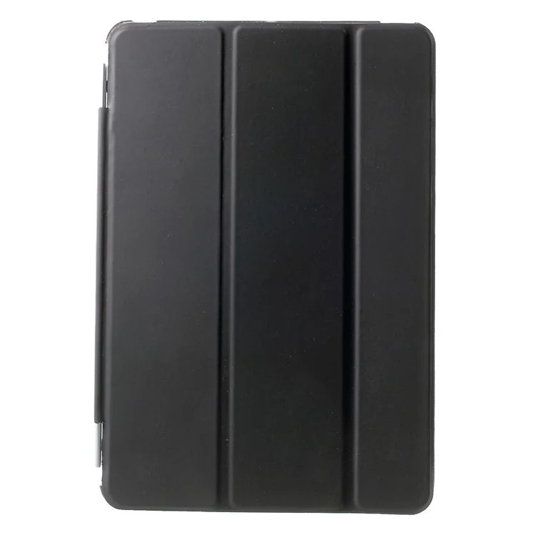 For iPad mini / mini 2 / mini 3 Smart Leather Tri-fold Cover + Back Companion PC Case - Black