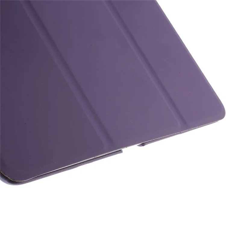 Tri-fold Stand Smart Leather Cover for iPad Air 2 - Purple