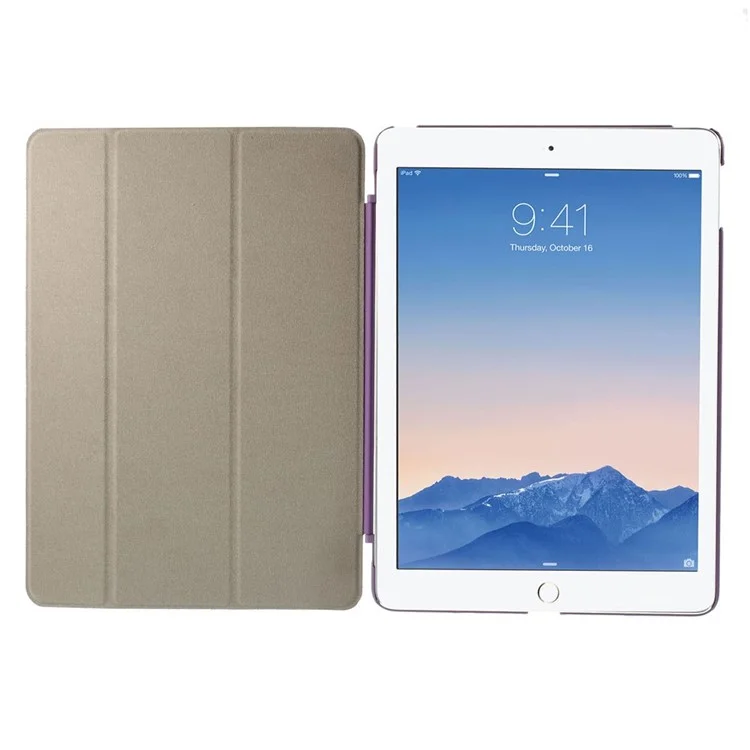 Tri-Fold Stand Smart Cover Cover Для IPad Air 2 - Фиолетовый