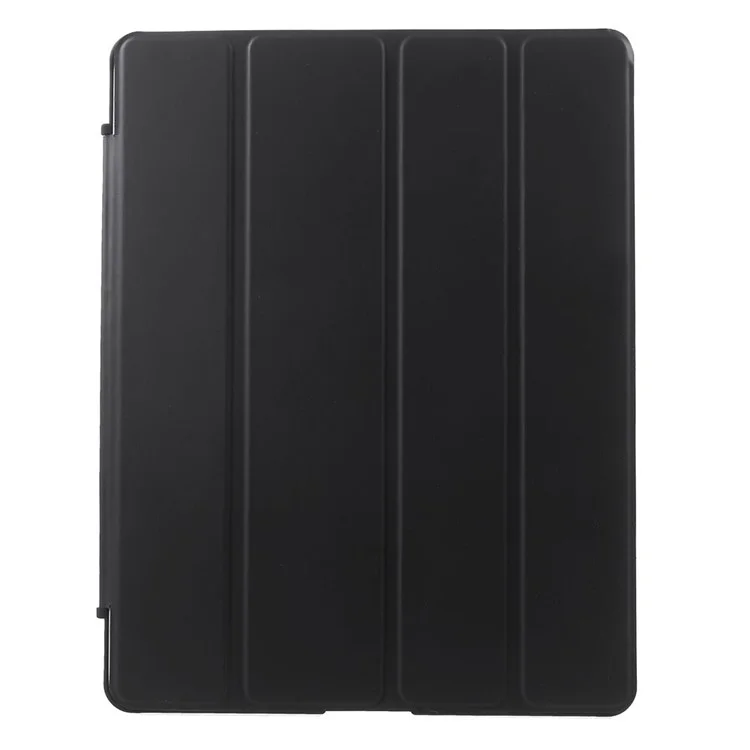 Four-fold Smart Leather Stand Case for iPad 2 3 4 - Black