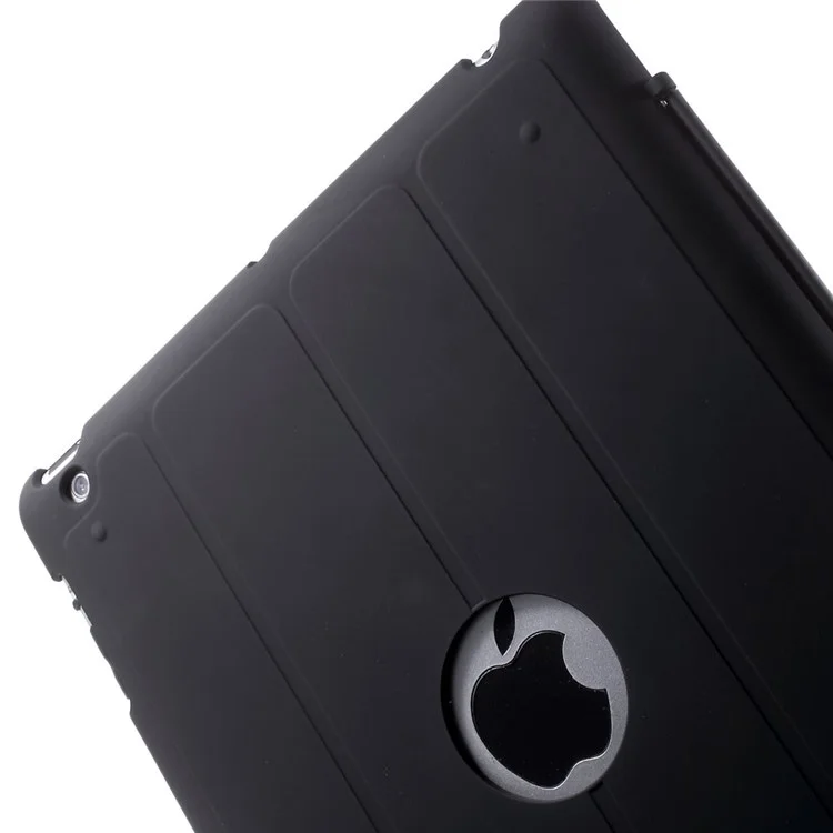 Four-fold Smart Leather Stand Case for iPad 2 3 4 - Black