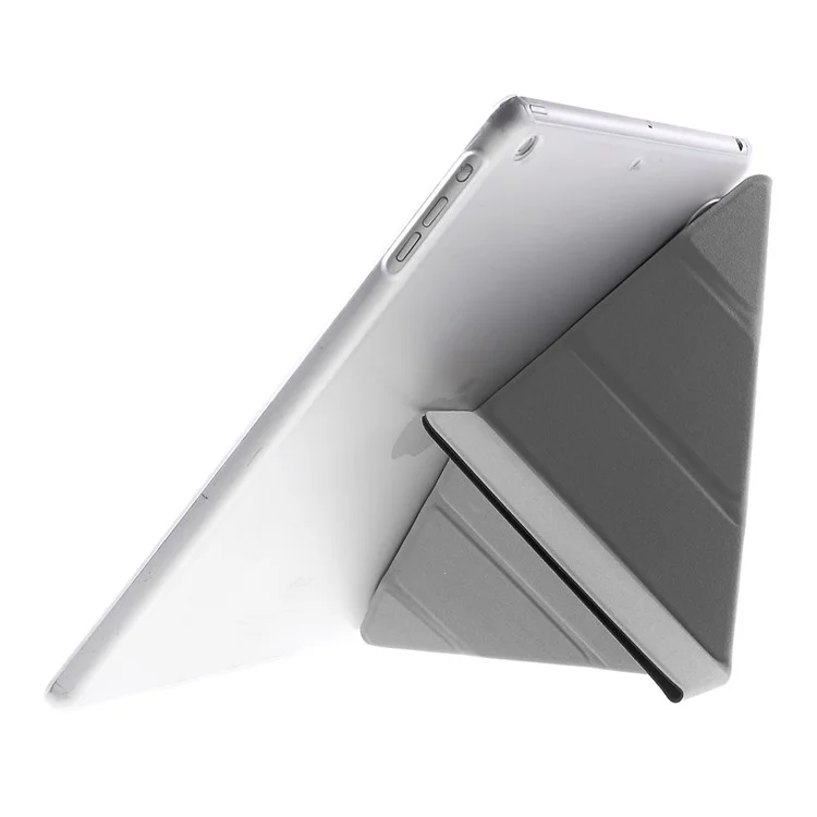 Origami Stand Flip Leather Case for iPad Air - Black