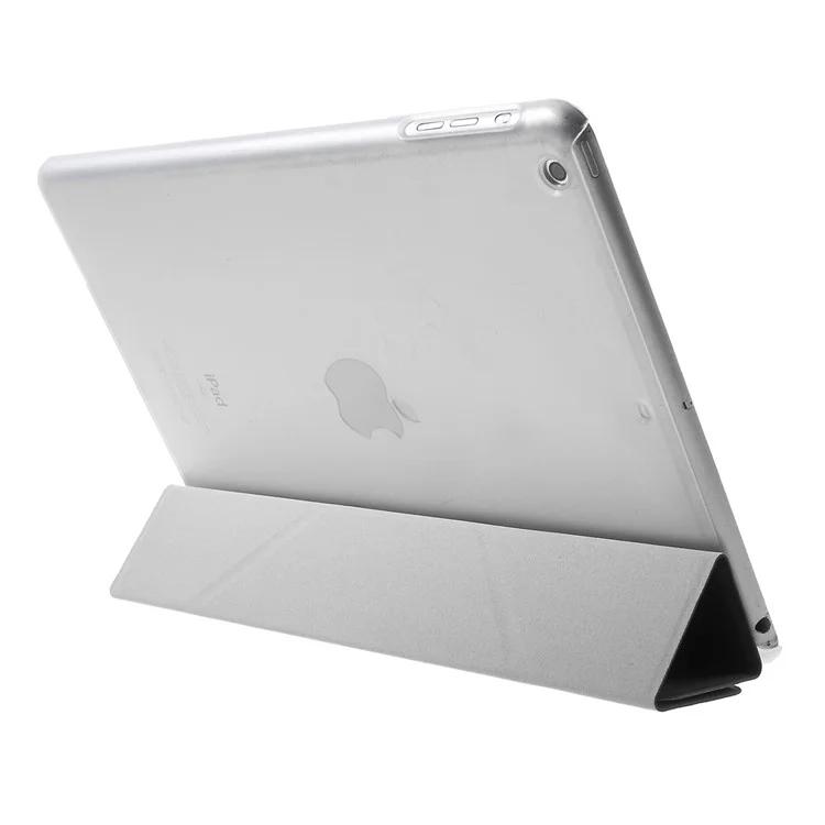 Origami Stand Flip Leather Case for iPad Air - Black