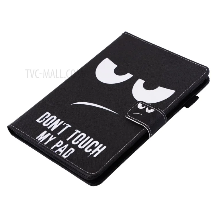 Patterned Wallet Smart Leather Stand Case for iPad Mini 3/2/1 - Angry Face