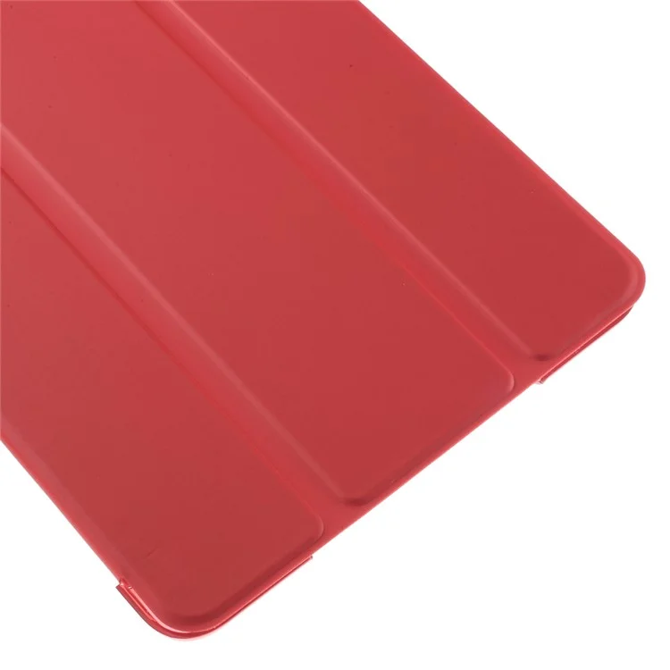 Capa de Caixa de Tablets de Couro Inteligente Tri-fold Para Ipad Mini 4 - Vermelho