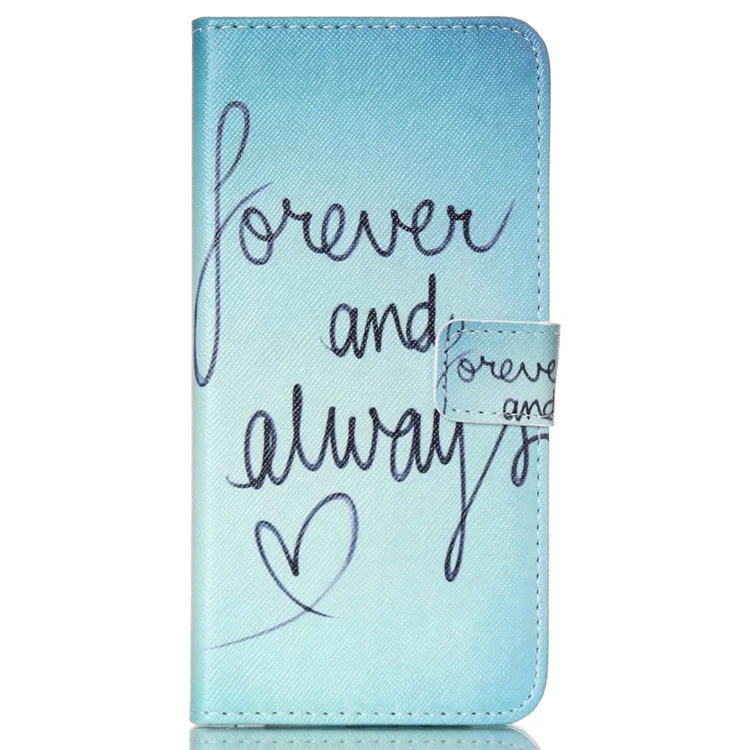 Magnetic Leather Stand Phone Case for iPhone 6s Plus / 6 Plus Plus - Forever and Always