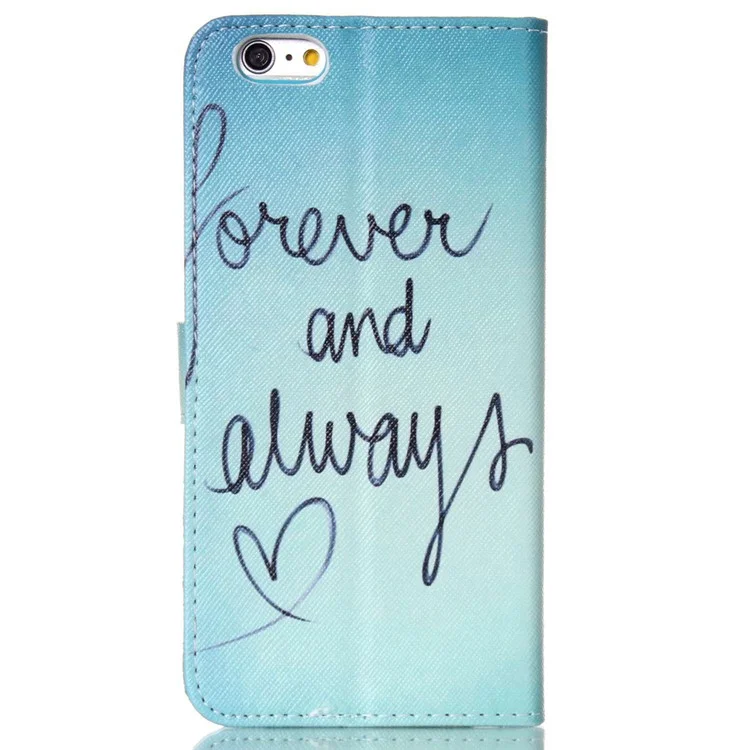 Magnetic Leather Stand Phone Case for iPhone 6s Plus / 6 Plus Plus - Forever and Always