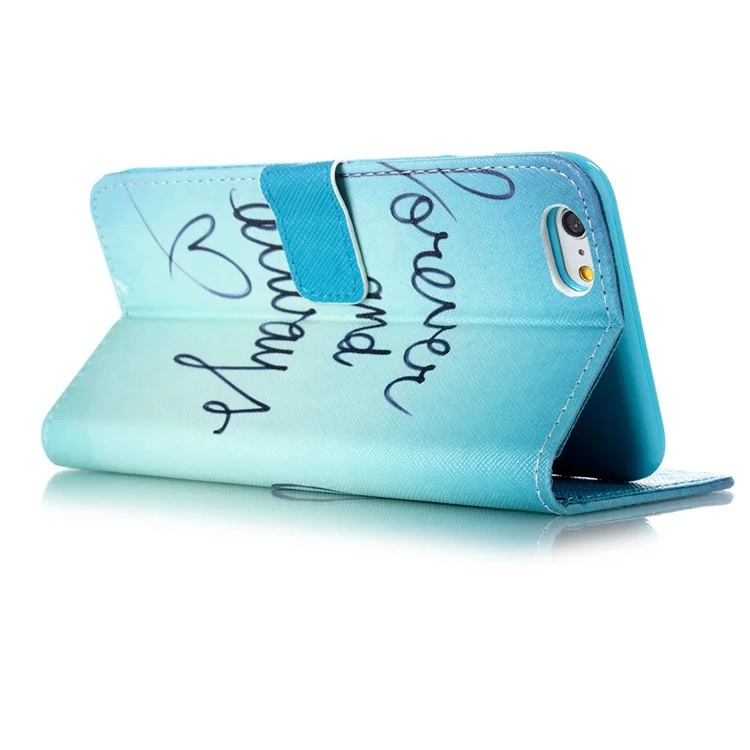 Magnetic Leather Stand Phone Case for iPhone 6s Plus / 6 Plus Plus - Forever and Always