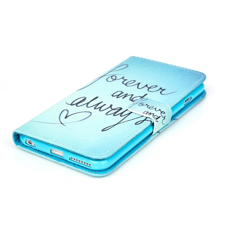 Magnetic Leather Stand Phone Case for iPhone 6s Plus / 6 Plus Plus - Forever and Always