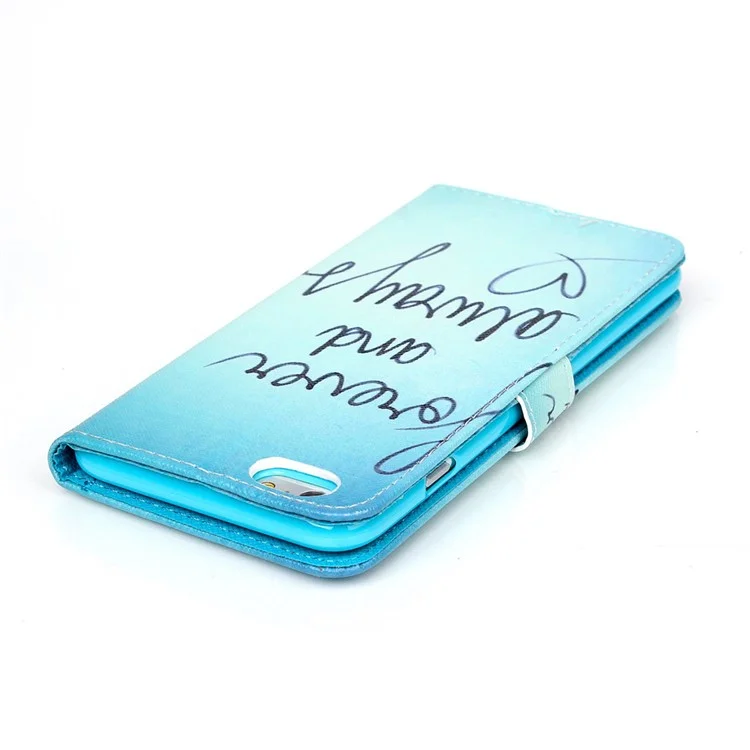 Magnetic Leather Stand Phone Case for iPhone 6s Plus / 6 Plus Plus - Forever and Always