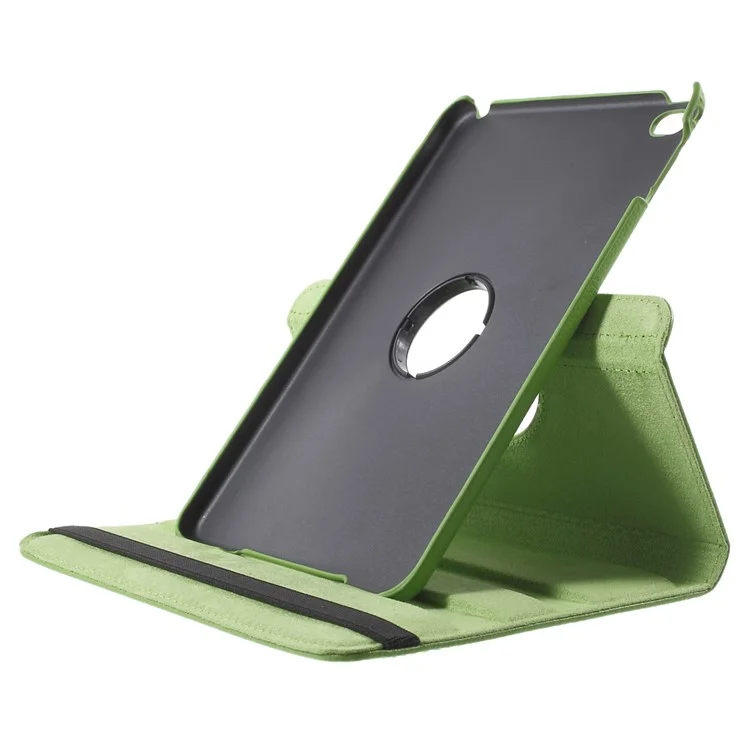 Pour iPad mini 4 Lychee 360 degrés Rotation Support en Cuir Étui Accessoire - Vert