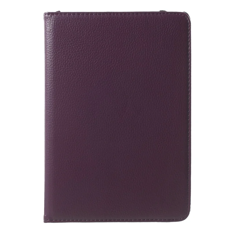 360-degree Rotating Stand Lychee Leather Cover for iPad mini 4 - Purple