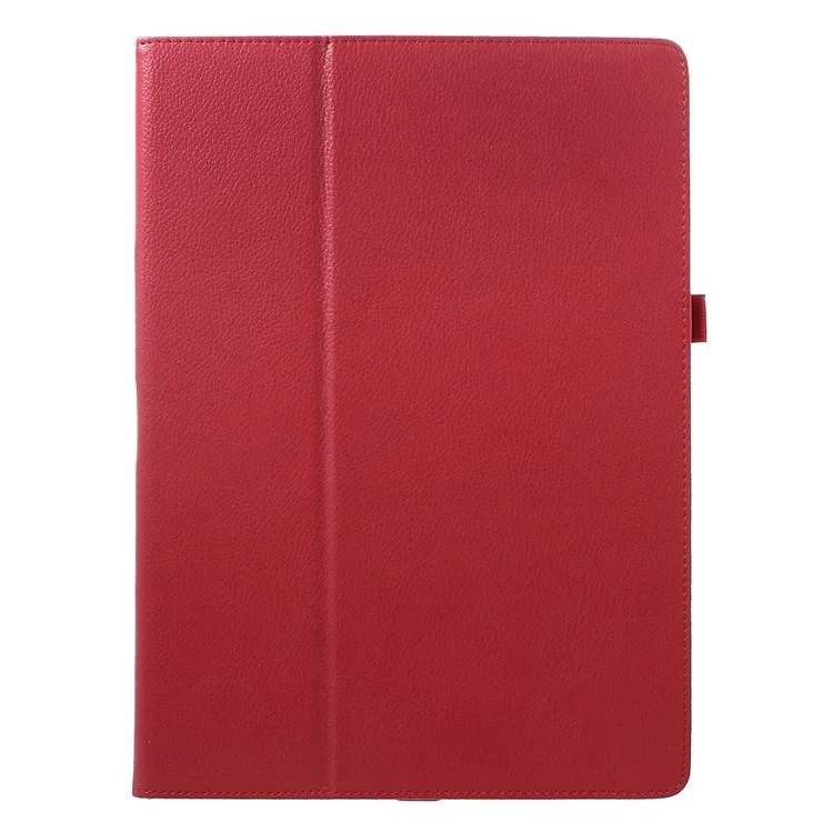 Litchi Texture Smart Leather Stand Shell for iPad Pro 12.9 inch - Red
