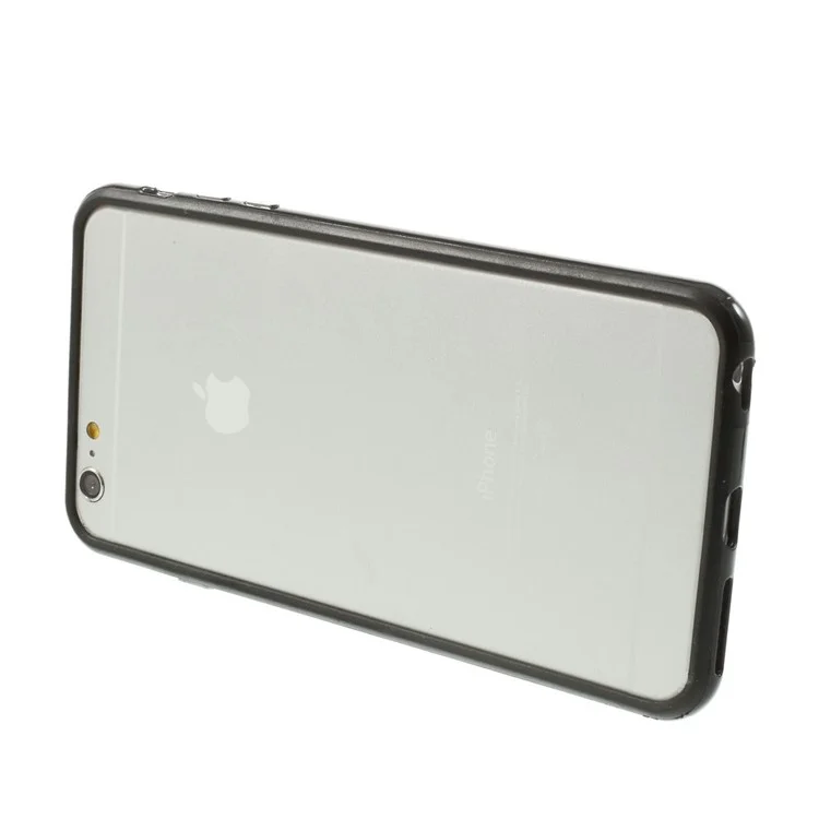 Solid Color PC + TPU Hybrid Bumper Case for iPhone 6s Plus / 6 Plus 5.5 Inch - Black