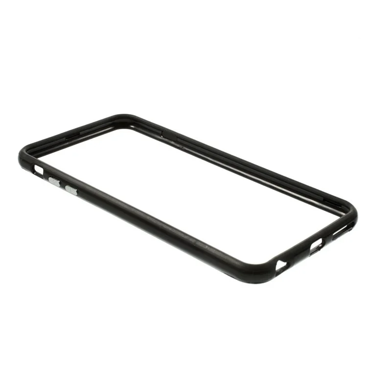 Solid Color PC + TPU Hybrid Bumper Case for iPhone 6s Plus / 6 Plus 5.5 Inch - Black