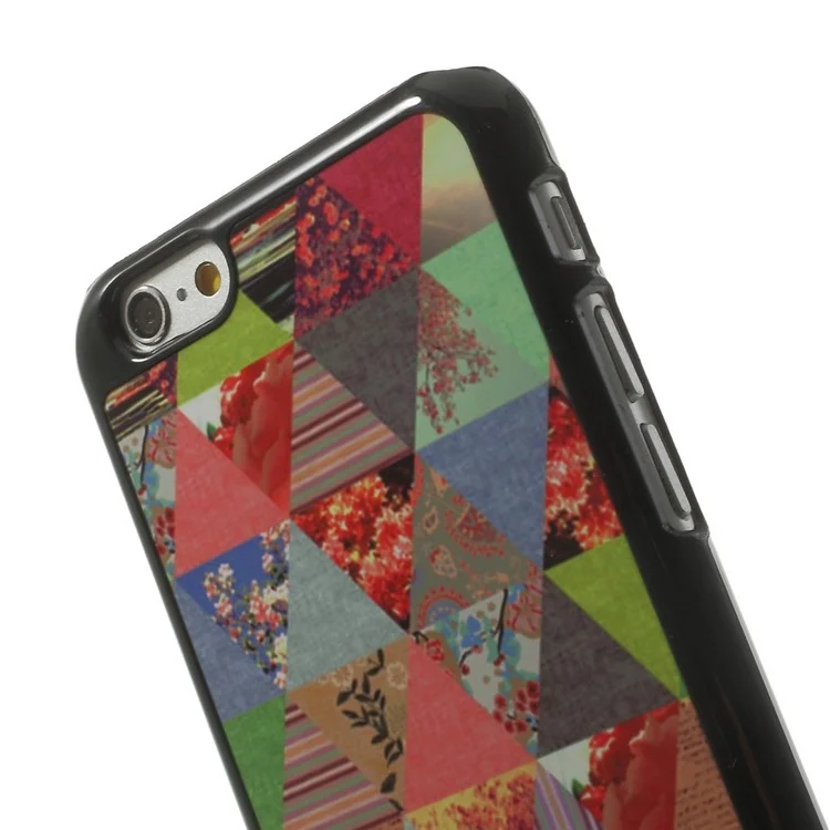 Triangles & Flowers Metal Skin Hard Shell Case for iPhone 6s 6 4.7 inch