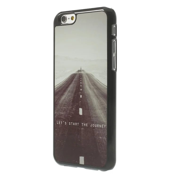 Let us Start the Journey Pattern Metal Skin Hard Plastic Cover for iPhone 6s 6 4.7 inch