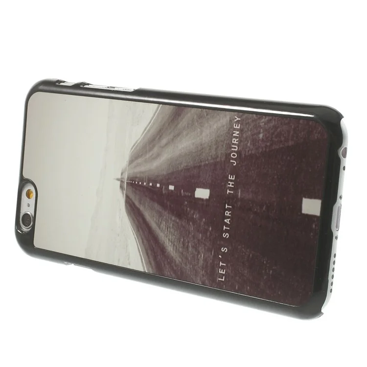 Let us Start the Journey Pattern Metal Skin Hard Plastic Cover for iPhone 6s 6 4.7 inch