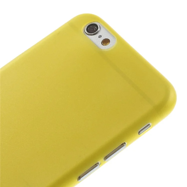 Slim 0.3mm Matte PC Hard Cover for iPhone 6s / 6 4.7 inch - Yellow
