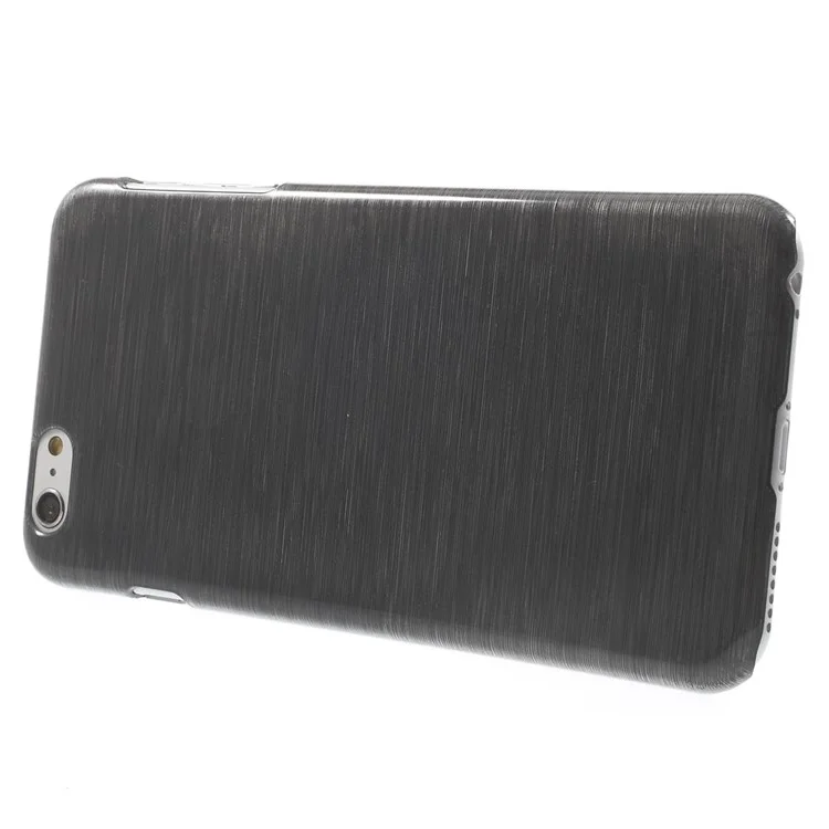 Glossy Outer Brushed Inner Plastic Cover for iPhone 6s Plus / 6 Plus - Grey