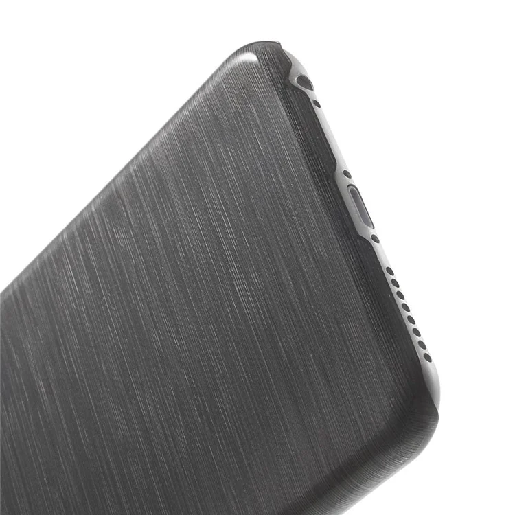 Glossy Outer Brushed Inner Plastic Cover for iPhone 6s Plus / 6 Plus - Grey