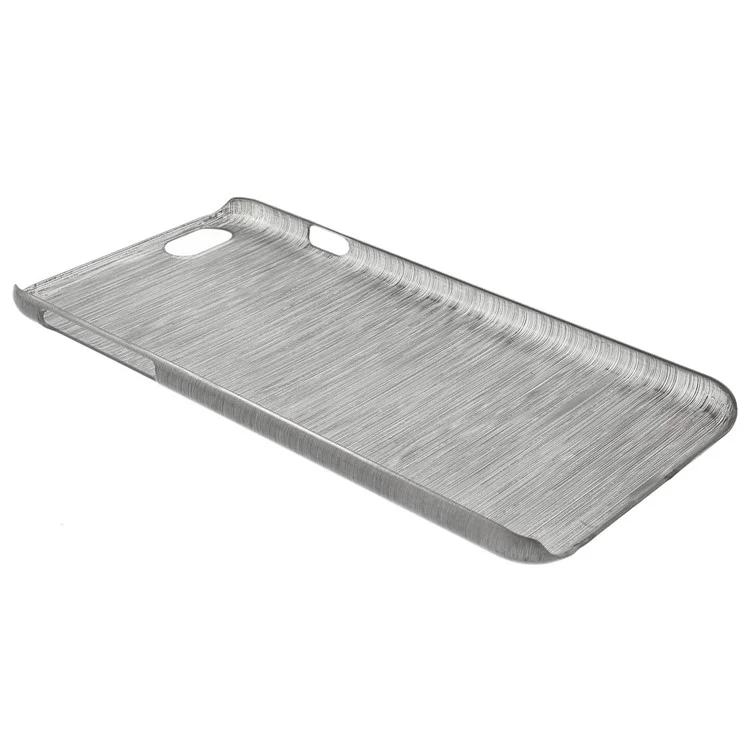 Glossy Outer Brushed Inner Plastic Cover for iPhone 6s Plus / 6 Plus - Grey