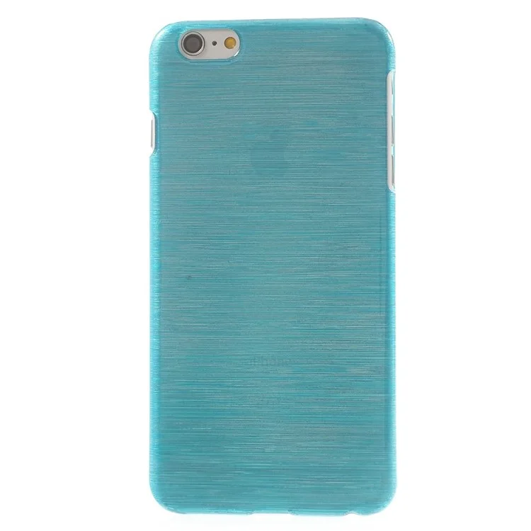 Glossy Outer Brushed Inner Plastic Back Case for iPhone 6s Plus / 6 Plus - Blue