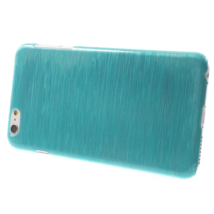 Glossy Outer Brushed Inner Plastic Back Case for iPhone 6s Plus / 6 Plus - Blue