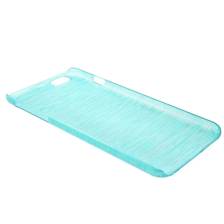 Glossy Outer Brushed Inner Plastic Back Case for iPhone 6s Plus / 6 Plus - Blue