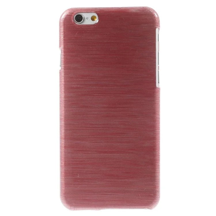 Glossy Outer Brushed Inner Plastic Case for iPhone 6s / 6 - Red