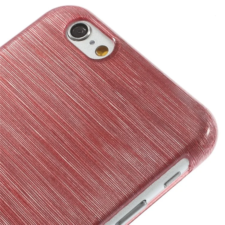 Glossy Outer Brushed Inner Plastic Case for iPhone 6s / 6 - Red