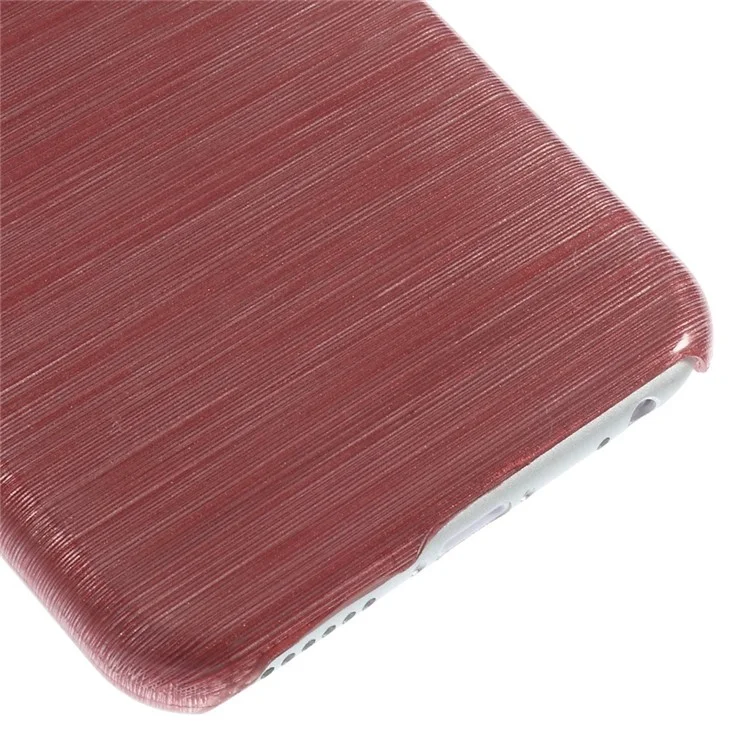 Glossy Outer Brushed Inner Plastic Case for iPhone 6s / 6 - Red