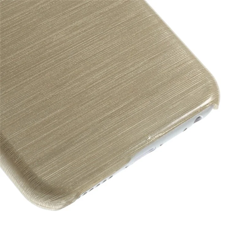 Glossy Outer Brushed Inner Plastic Case for iPhone 6s / 6 - Gold
