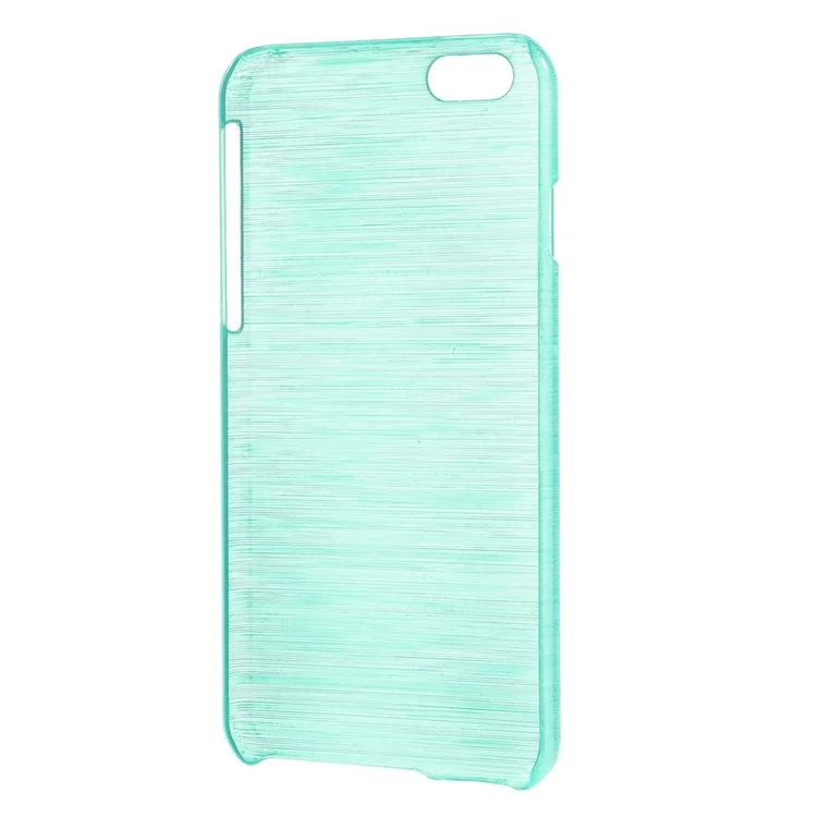 Glossy Outer Brushed Inner Hard Shell Case for iPhone 6s / 6 - Cyan