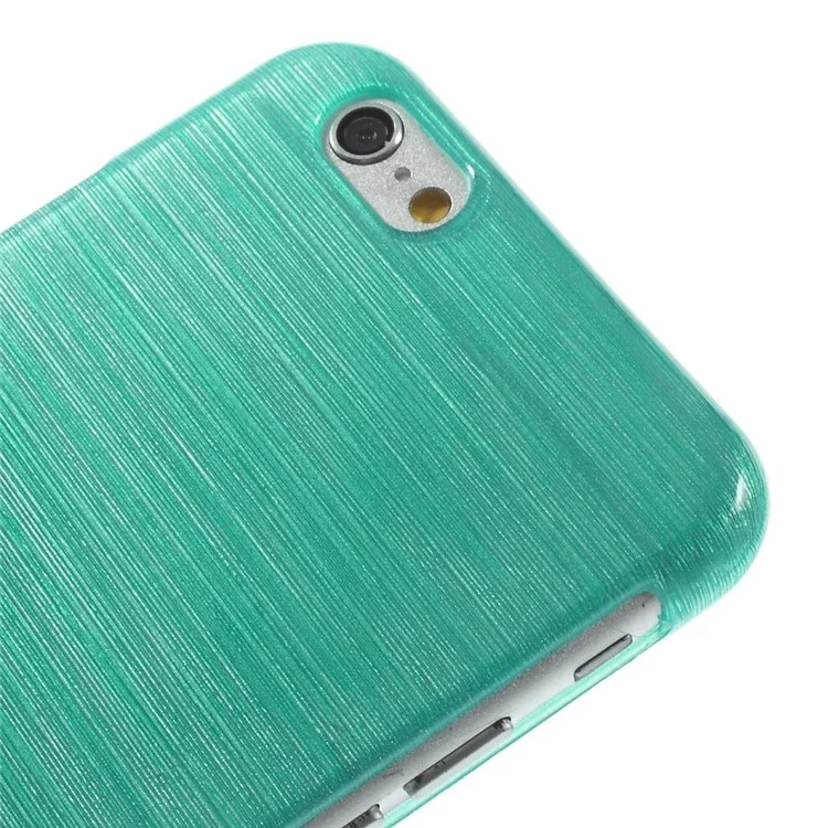 Glossy Outer Brushed Inner Hard Shell Case for iPhone 6s / 6 - Cyan