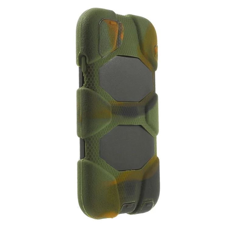 Heavy Duty Silicone & PC Shell Case for iPhone 6 / 6s 4.7 inch w/ Belt Clip - Camouflage