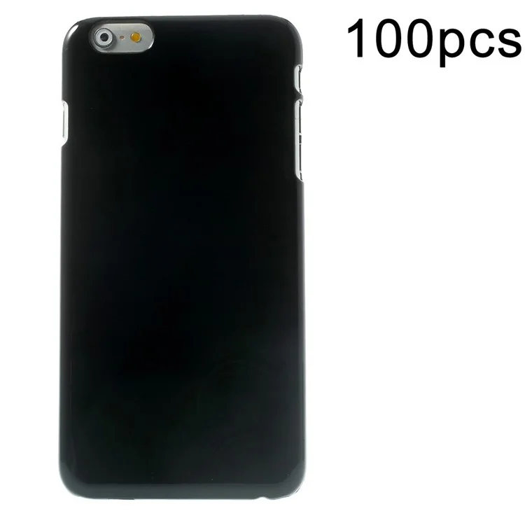 100PCS DIY Your Own Style Blank Glossy Hard Cover for iPhone 6 Plus / 6s Plus - Black