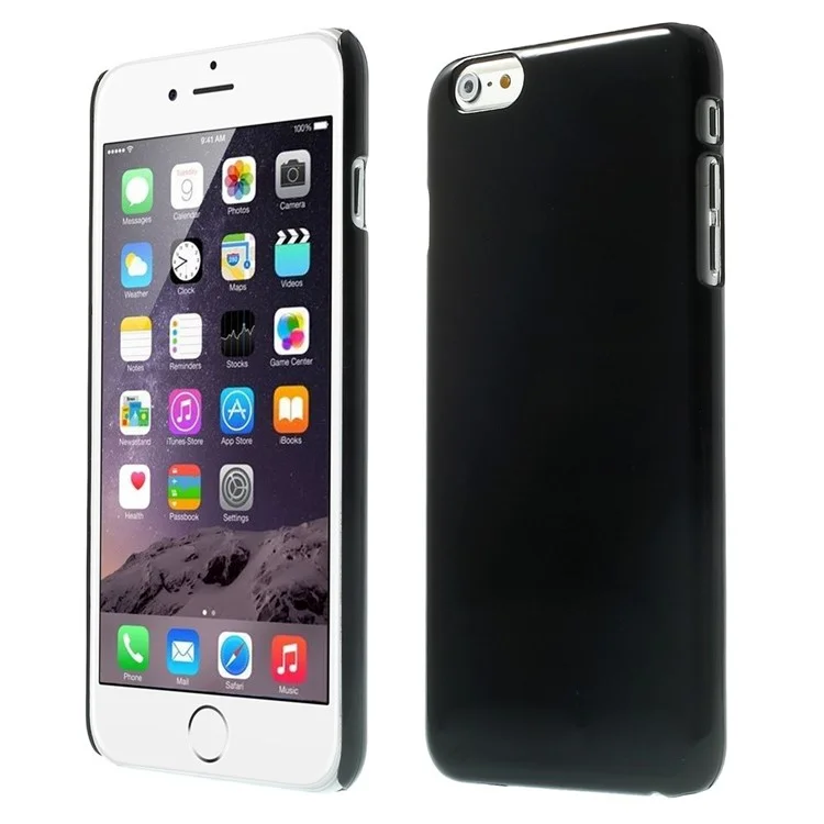 100PCS DIY Your Own Style Blank Glossy Hard Cover for iPhone 6 Plus / 6s Plus - Black
