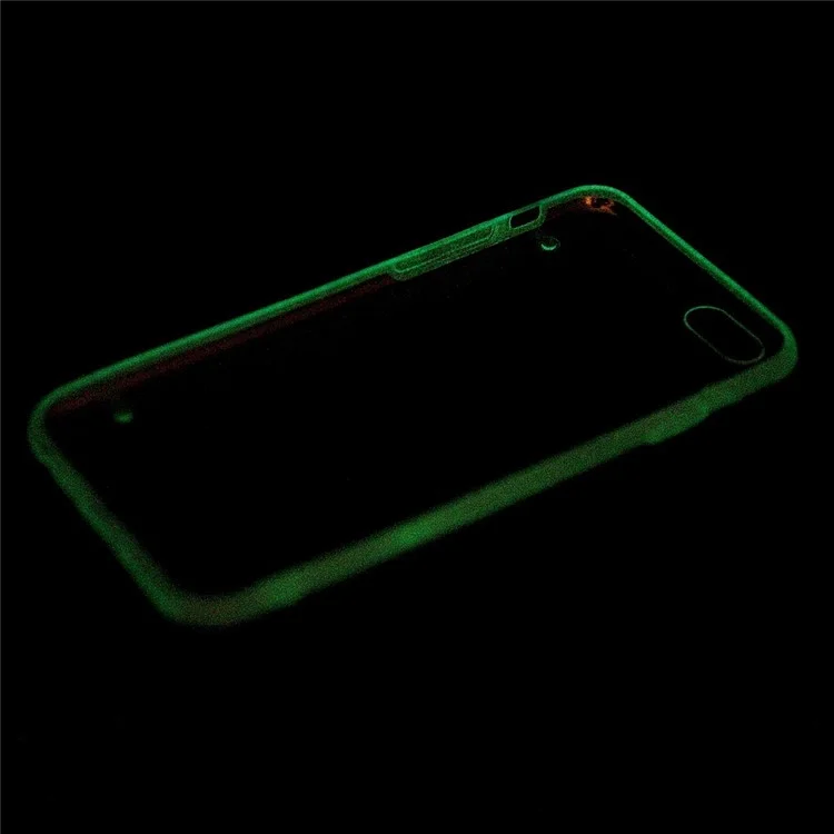 Luminous Glow TPU Edge and Crystal PC Shell for iPhone 6 / 6s - White