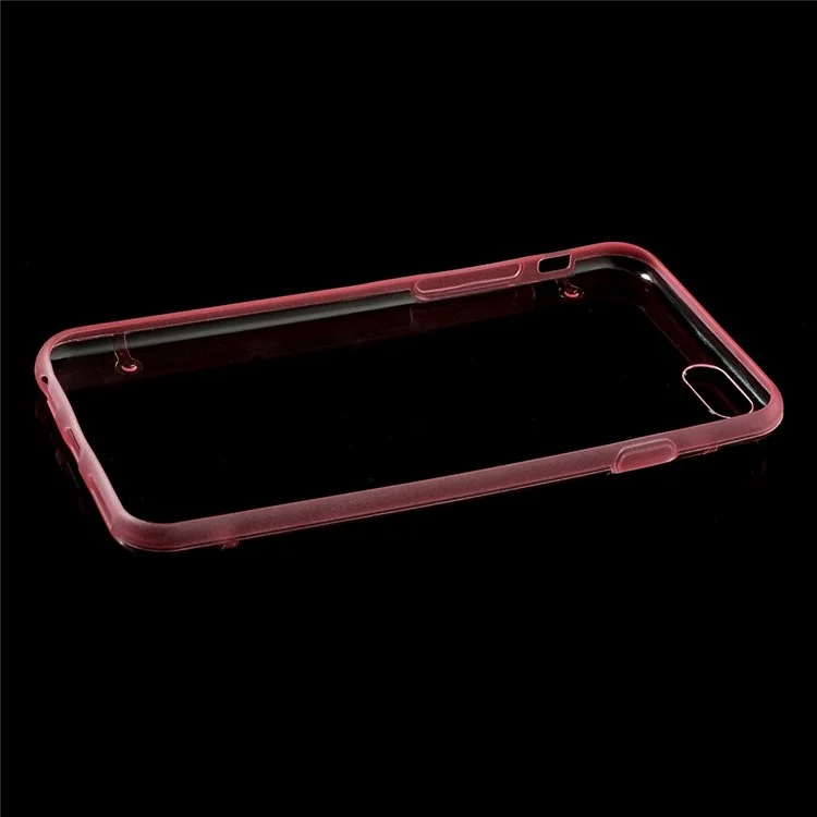 Luminous Glow TPU Edge and Crystal PC Cover for iPhone 6 / 6s - Pink