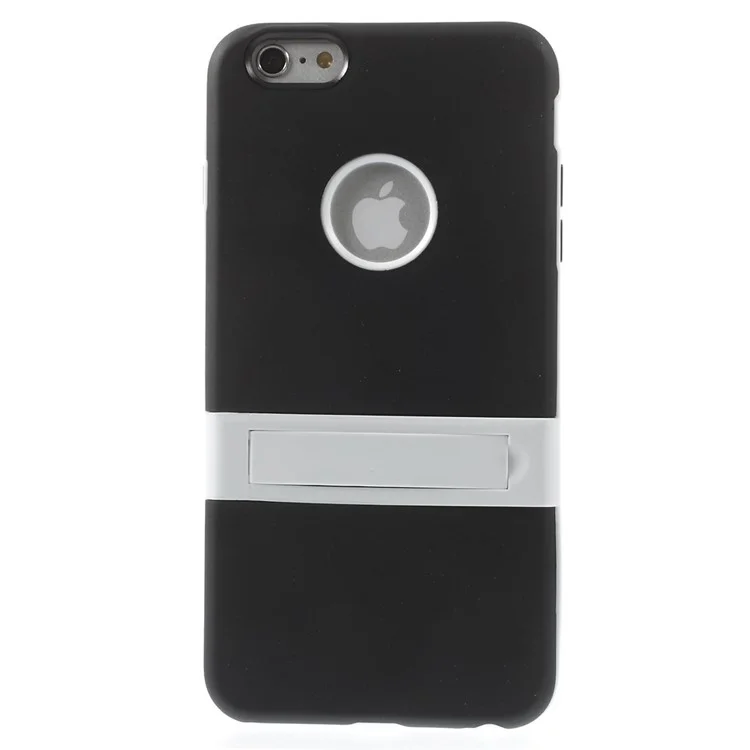 Protective PC + TPU Hybrid Case w/ Kickstand for iPhone 6 Plus / 6s Plus - Black