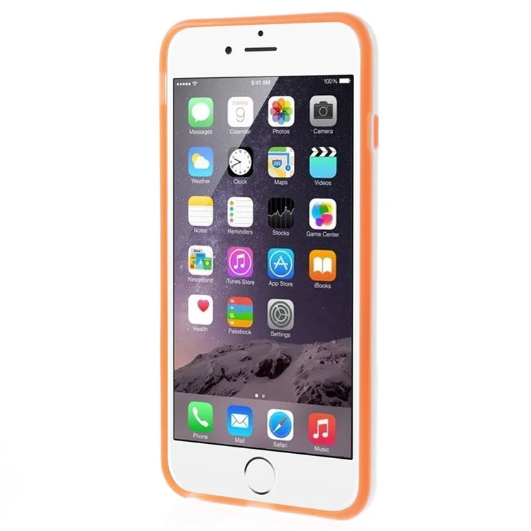 Protective PC + TPU Hybrid Cover w/ Kickstand for iPhone 6 Plus / 6s Plus - Orange