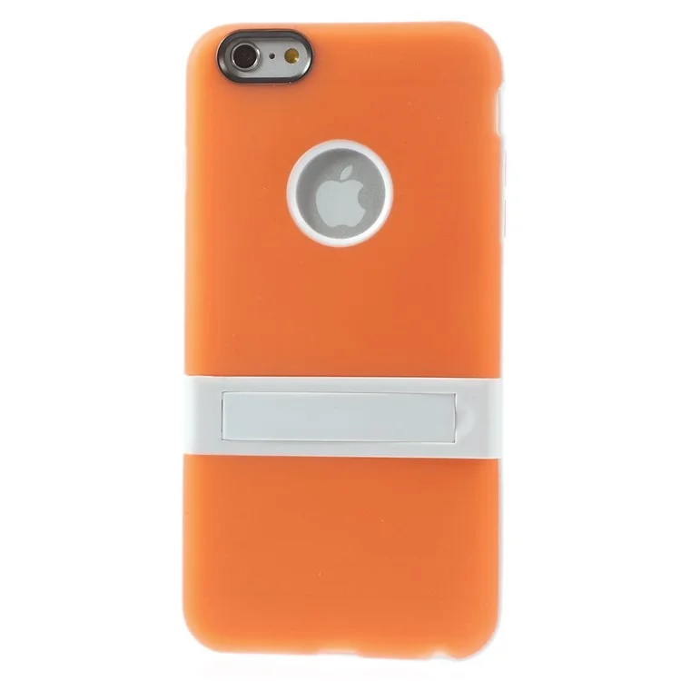 Protective PC + TPU Hybrid Cover w/ Kickstand for iPhone 6 Plus / 6s Plus - Orange