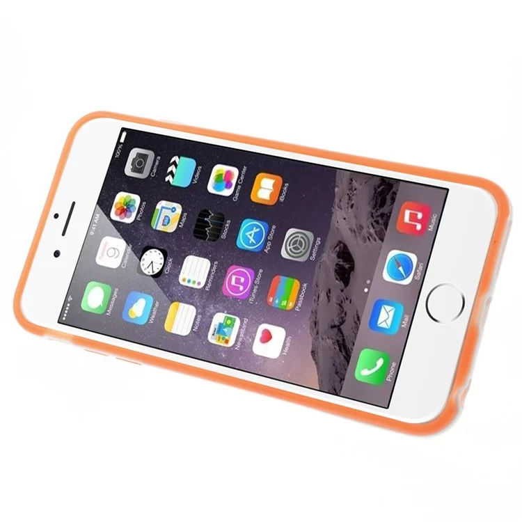 Protective PC + TPU Hybrid Cover w/ Kickstand for iPhone 6 Plus / 6s Plus - Orange