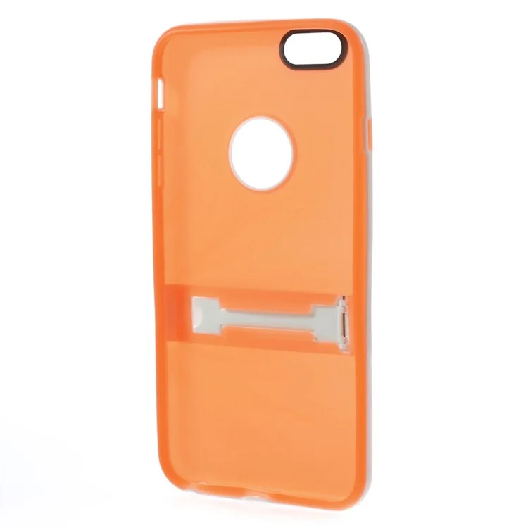 Protective PC + TPU Hybrid Cover w/ Kickstand for iPhone 6 Plus / 6s Plus - Orange