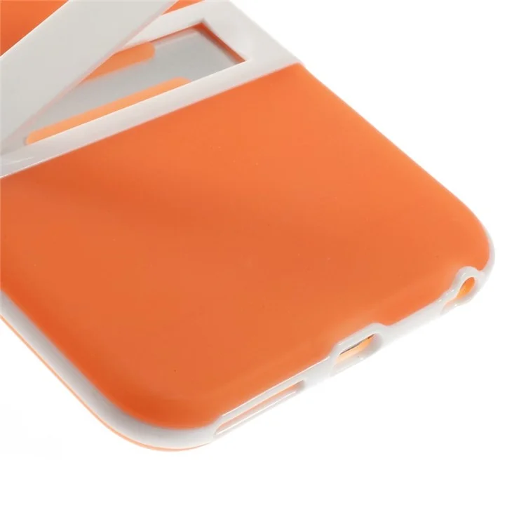 Protective PC + TPU Hybrid Cover w/ Kickstand for iPhone 6 Plus / 6s Plus - Orange